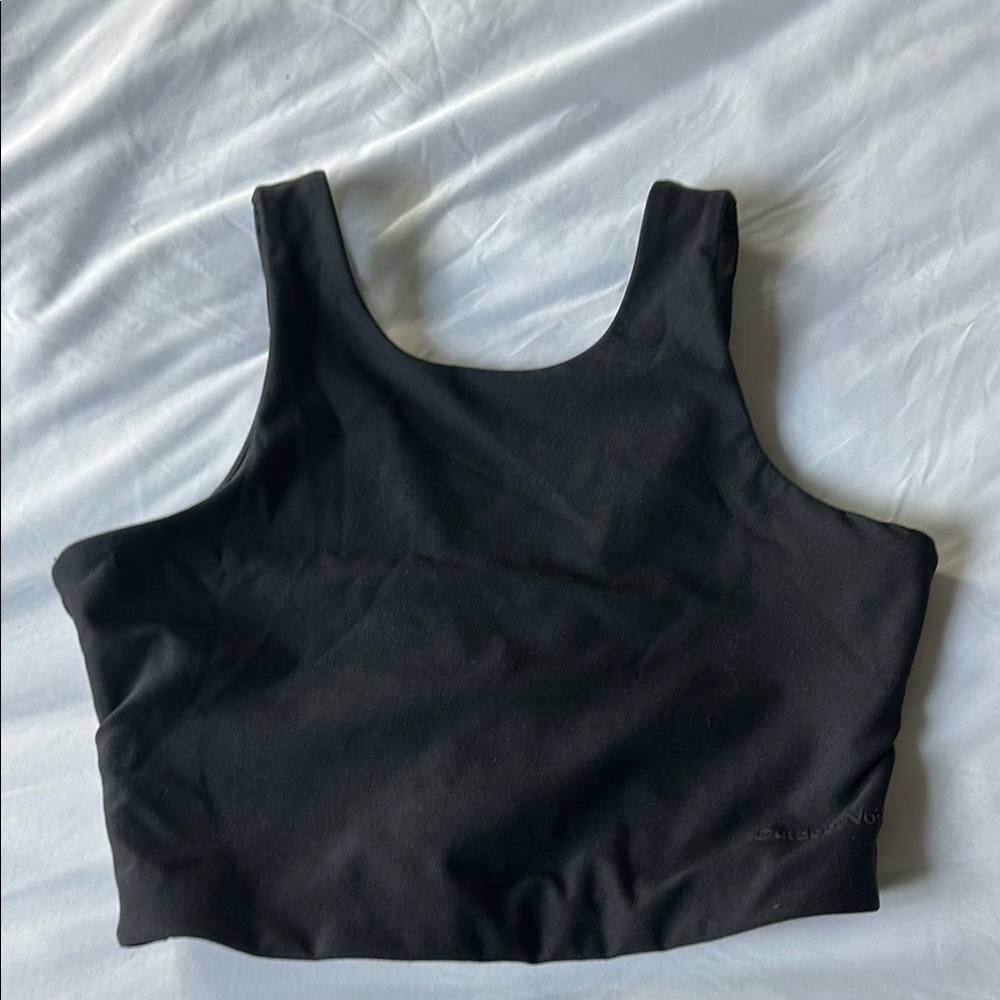 Outdoor voices bra size small- black/blue/grey